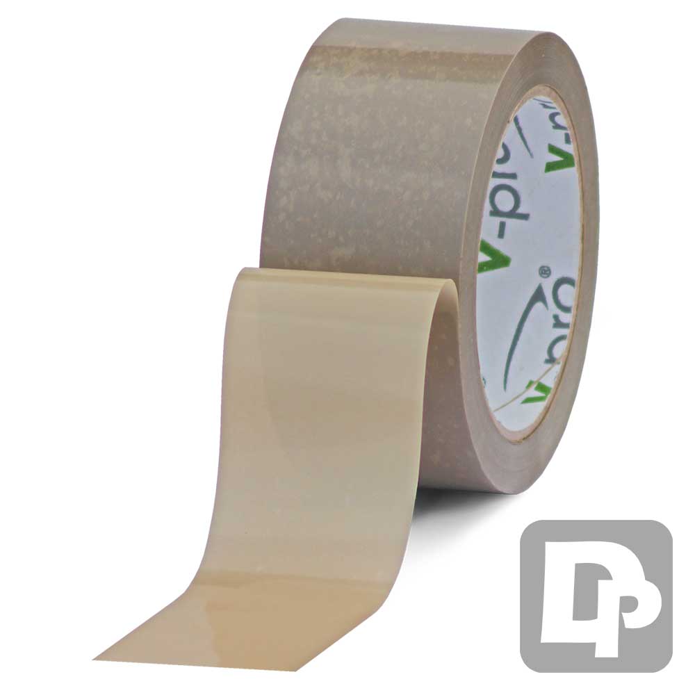 VPRO Premium Brown 48mm x 66m Vinyl Packaging Tape Roll (PPTax at 2.97p/rl)
