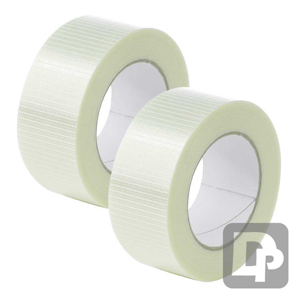 Heavy duty packing tape with reinforced fibres for export packing