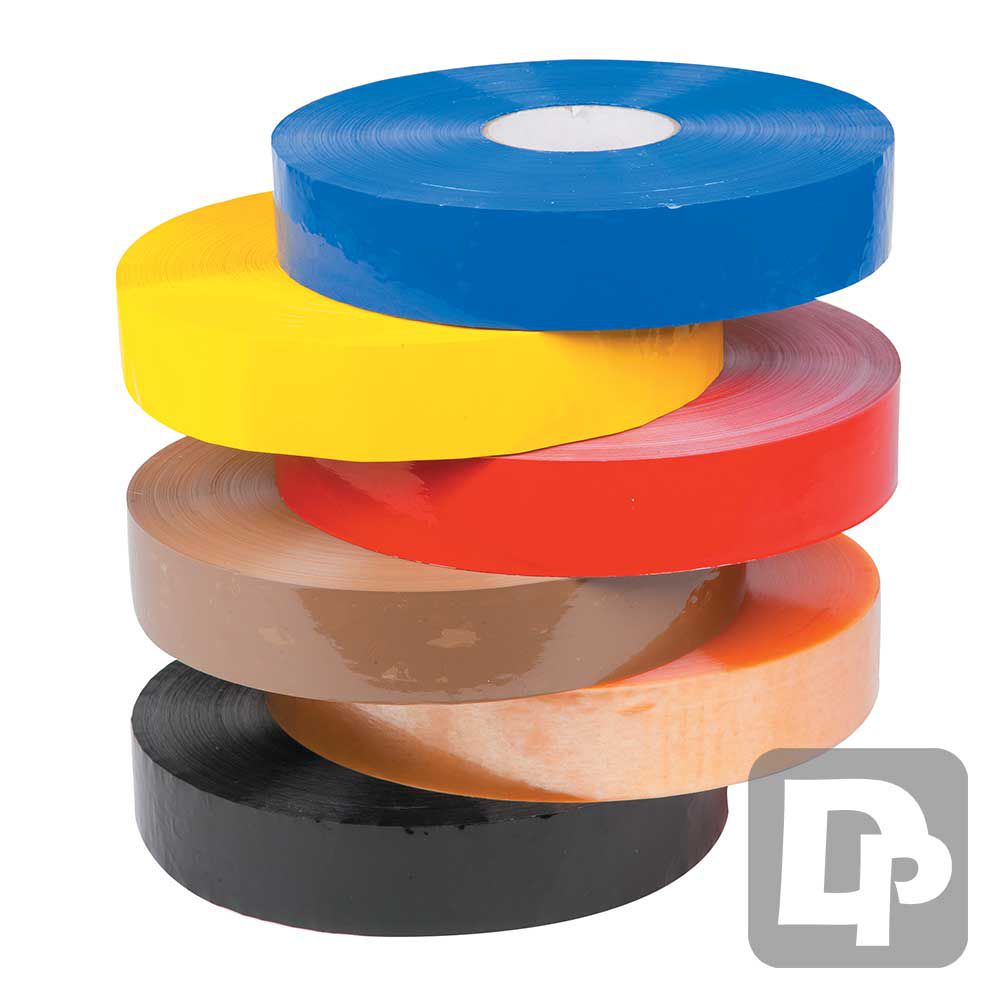 Machine parcel tape for taping boxes on a taping machine