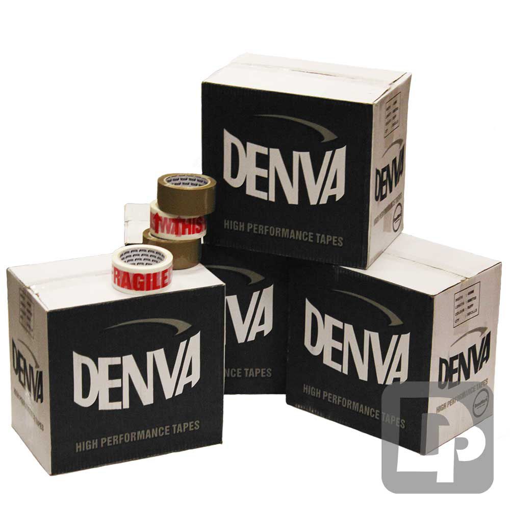 Brown 48mm x 66m Standard Packing Tape DENVA PP ACR (PPTax at 2.51p/rl)