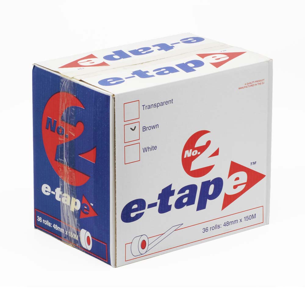 E-Tape Clear Premium No.2 Roll 48mm x 150m (PPTax at 6.21p/rl)