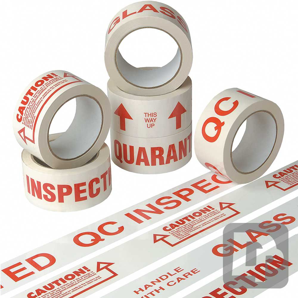 White ACR Polyprop Tape 48mm x 66m Printed ‘Security’ in Red