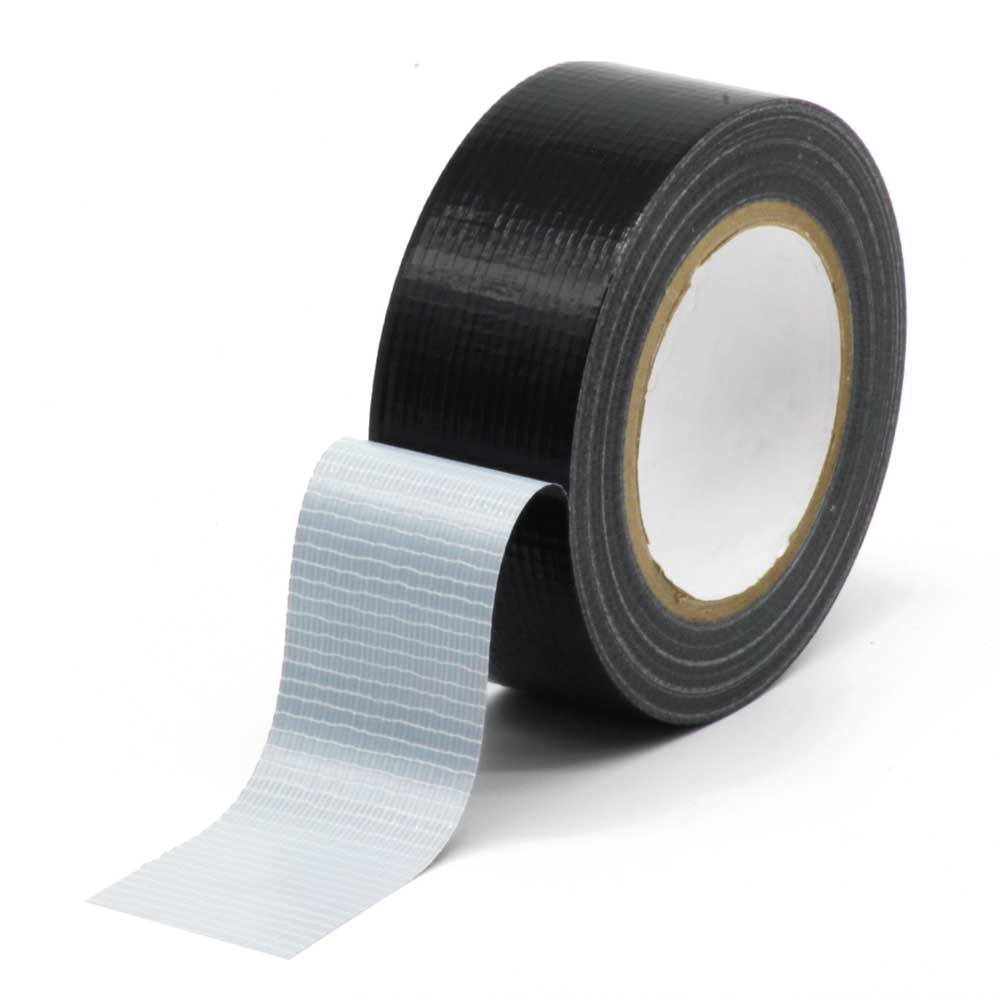 Black Polycloth Tape Roll 50mm x 50m