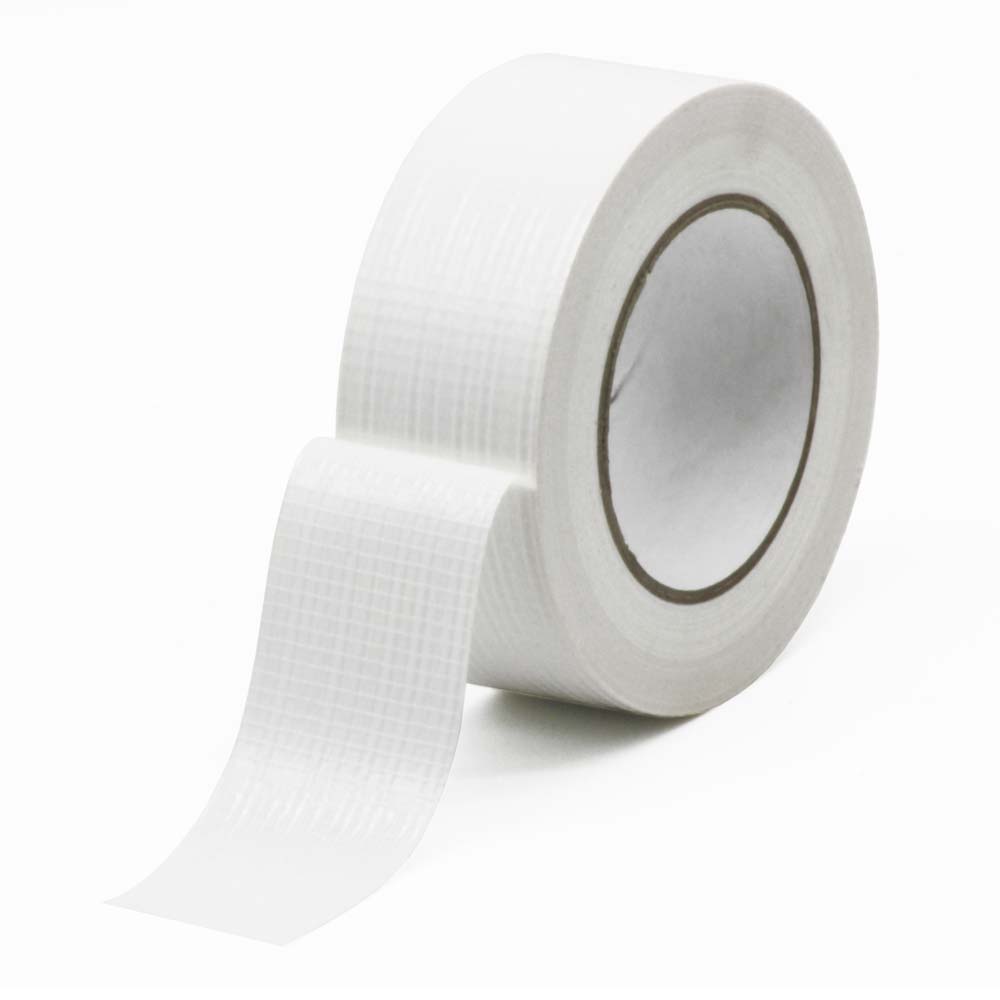 White Polycloth Tape Roll 50mm x 50m