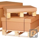 Half Euro Pallet Box 800 x 600 x 600mm Tray, Cap & Sleeve with Pallet