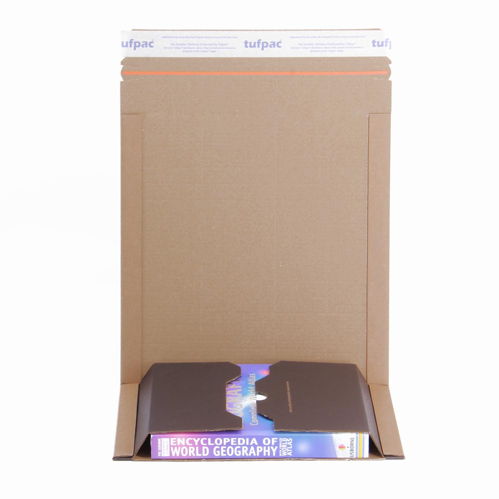 Tufpac® 251 x 165 x 0-60mm Brown / Black C5 Book Wrap Mailers
