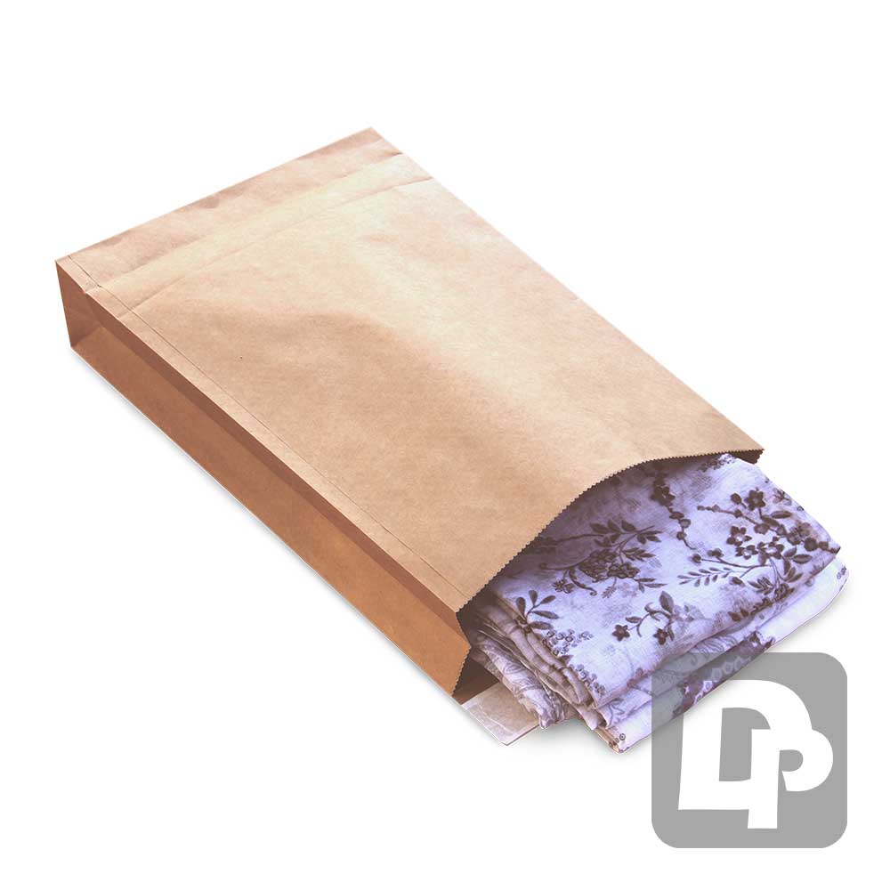 Paper Mailing Bag 190mm x 300mm + 50mm Gusset with Peel & Seal Closure (500/pk)