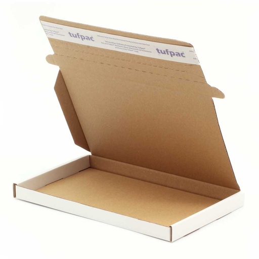 C4 Large Letter Box 335 x 245 x 20mm Tufpac® White C4 PiP Box