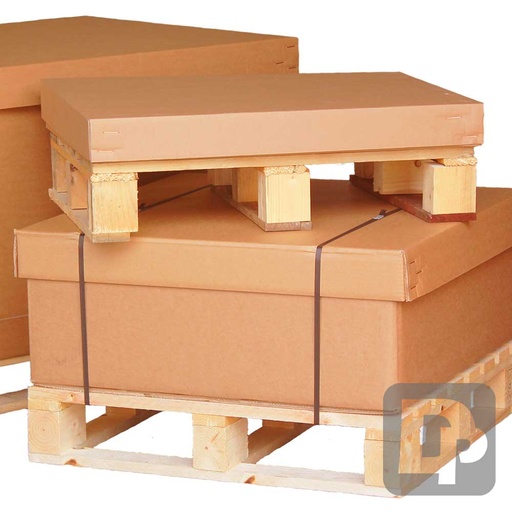 [TCSP806060] Half Euro Pallet Box 800 x 600 x 600mm Tray, Cap & Sleeve with Pallet