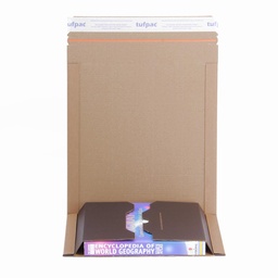 Tufpac® 217 x 155 x 0-60mm Brown / Black A5 Book Wrap Mailers