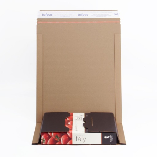 Tufpac® 302 x 215 x 0-80mm Brown/Black A4 Book Wrap Mailers