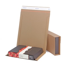 Tufpac® 383 x 293 x 0-80mm Brown/Black Large Book Wrap Mailers