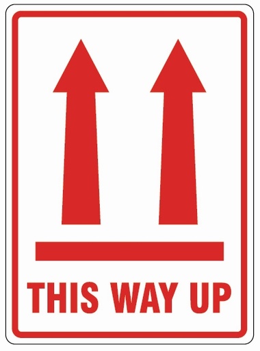 [VL108TH] Vinyl Label 108 x 79mm 'This Way Up' (Roll of 500)