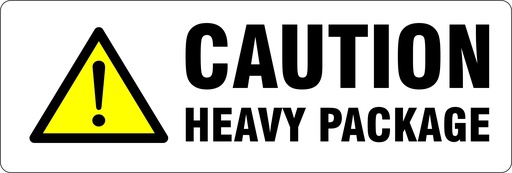 [VL148CHP] Vinyl Label 148 x 50mm 'Caution Heavy Package' (Roll of 500)