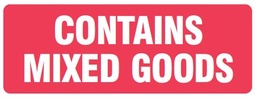 [VL89CMG] Vinyl Label 89mm x 32mm 'Contains Mixed Goods' (1000/rl)