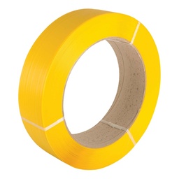 [MS12260406Y] Tenzo Machine Polyband Strapping 12mm x 2000m Yellow 406mm Core