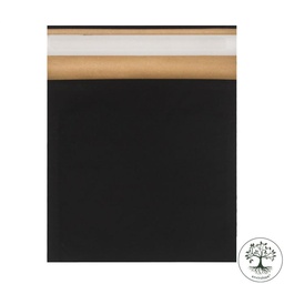 [ECBP0406BLK] eComBag® Paper Padded Black Biodegradable Mailing Bag