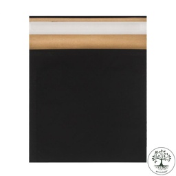 [ECBP0406BLK] eComBag® Paper Padded Black Biodegradable Mailing Bag