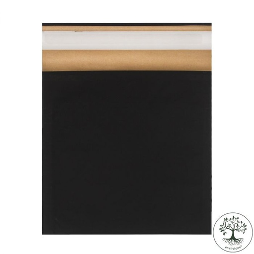 [ECBP0406BLK] eComBag® Paper Padded Black Biodegradable Mailing Bag