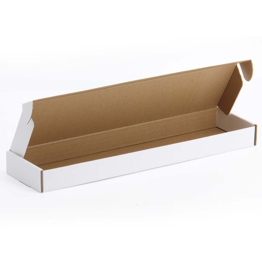[723170402] 430 x 110 x 38mm White Letterbox Box